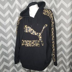 Puma Cheetah Print Logo Hoodie 